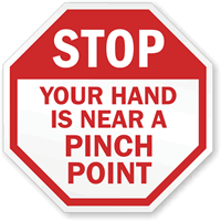 STOP: Your hand is near