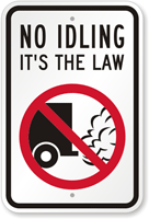 No Idling Its The Law Sign