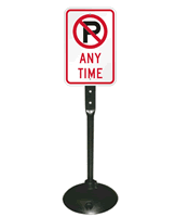 No Parking Any Time Sign and Post Kit