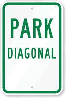 PARK DIAGONAL Sign