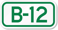Parking Space Sign B-12