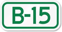 Parking Space Sign B-15