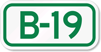 Parking Space Sign B-19