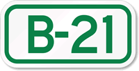 Parking Space Sign B-21