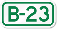 Parking Space Sign B-23