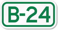 Parking Space Sign B-24