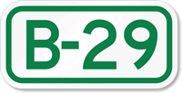 Parking Space Sign B-29