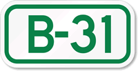 Parking Space Sign B-31