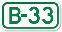 Parking Space Sign B-33