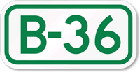 Parking Space Sign B-36