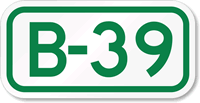 Parking Space Sign B-39