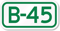 Parking Space Sign B-45