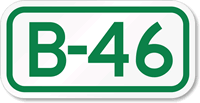 Parking Space Sign B-46