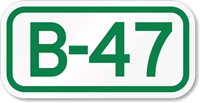 Parking Space Sign B-47