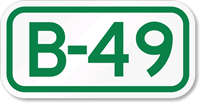 Parking Space Sign B-49