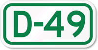 Parking Space Sign D-49