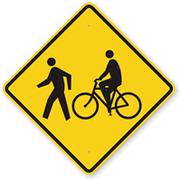 Pedestrian And Bike