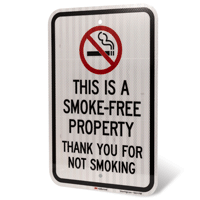 Thank You For Not Smoking Sign
