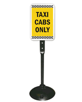 Taxi Cabs Only Sign & Post Kit Sign
