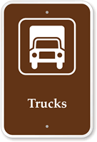Trucks   Campground, Guide & Park Sign