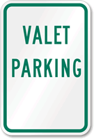 VALET PARKING Sign