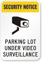CCTV Parking Lot Sign