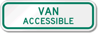 Van Accessible (Virginia) Aluminum ADA Handicapped Sign
