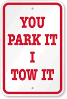 Towing Sign