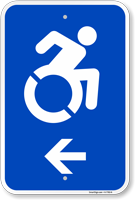 Accessible Arrow Sign (With Graphic)