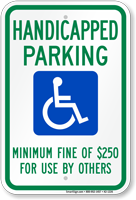 Nevada Accessible Parking Sign