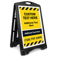 Add Your Text BigBoss Portable Custom Sidewalk Sign