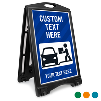 Add Your Text Here BigBoss Portable Custom Sidewalk Sign