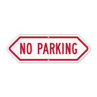 Bi-Directional No Parking Sign