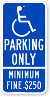 California Combination Handicap Parking Sign