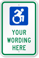 Custom Sign With Updated Accessible Symbol