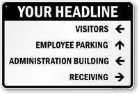 Custom Parking Lot Directory Sign