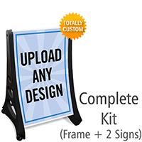 Custom Portable A Frame Sidewalk Sign Kit