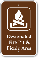 Designated Fire Pit & Picnic Area