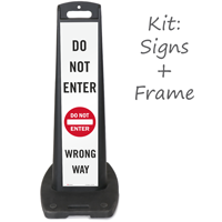 Do Not Enter, Wrong Way Portable Kit