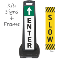Enter and Slow Lotboss Portable Sign Kit