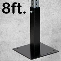 FlexBoss Asphalt & Concrete Sign Post, 8 Ft Tall