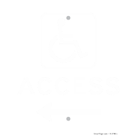 Handicap Access Directional Sign