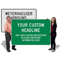 Customizable Horizontal Sign Template, 48 in. x 72 in.