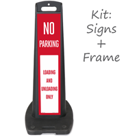Loading And Unloading Only LotBoss Portable Sign Kit