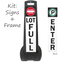 Lot Full And Enter Two Sided Lotboss Portable Sign Kit