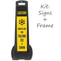LotBoss "CAUTION Watch Out For Falling Ice & Snow" Portable Kit