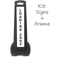 LotBoss Loading Zone Portable Sign Kit