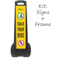 LotBoss "Please Walk Your Bike" Portable Kit