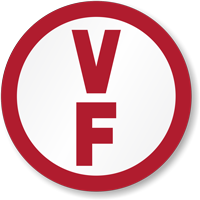 V F Floor Truss Sign Circular