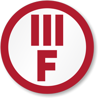 III F Floor Truss Sign Circular